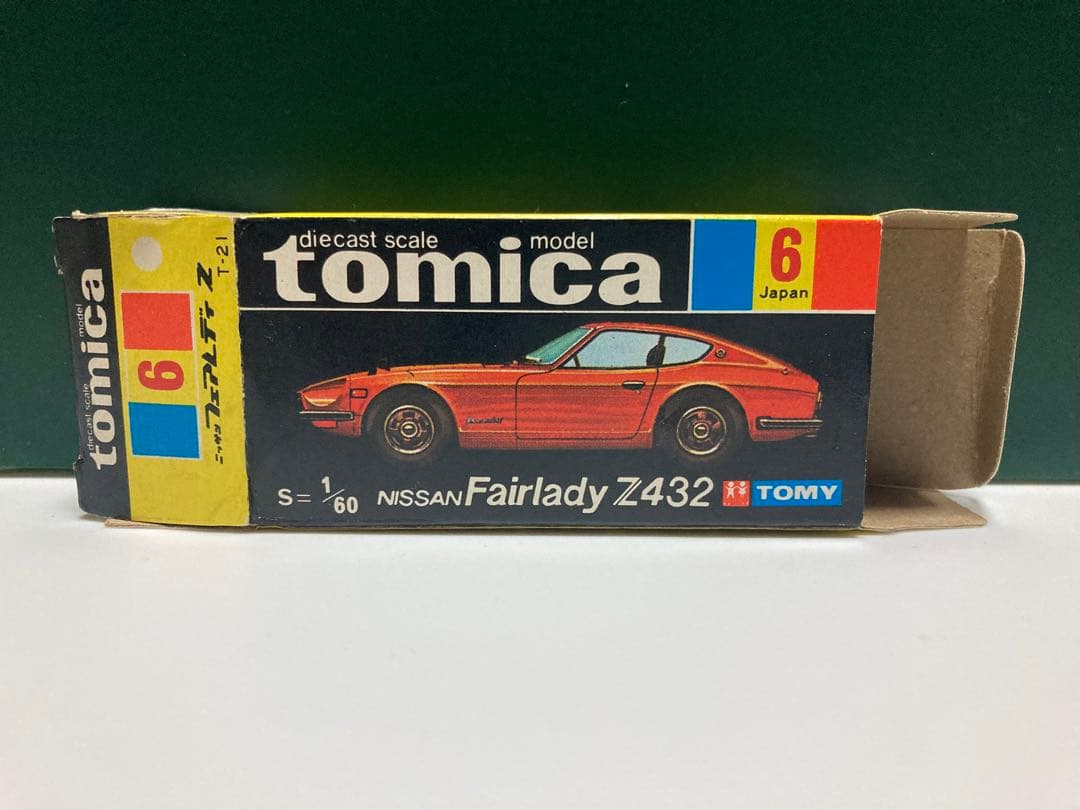 トミカ　No.6 黒箱　日本製　ニッサン　フェアレディZ432 赤　1Aホイール