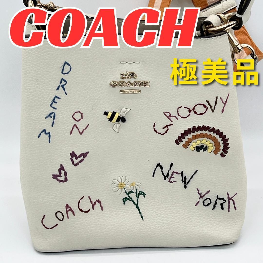 超美品 コーチ スモールタウン バケットバッグ ハンドバッグ ショルダーバッグ