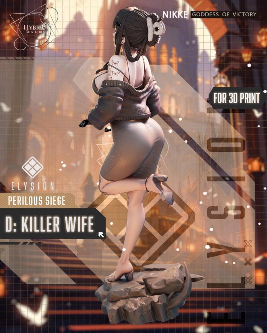 1/7ガレージキット NIKKE D：キラーワイフ 未塗装未組立 勝利の女神ニケ