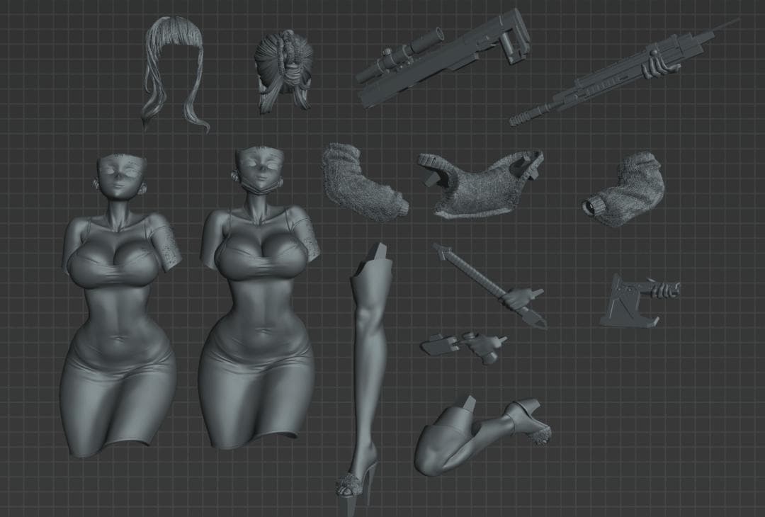 1/7ガレージキット NIKKE D：キラーワイフ 未塗装未組立 勝利の女神ニケ