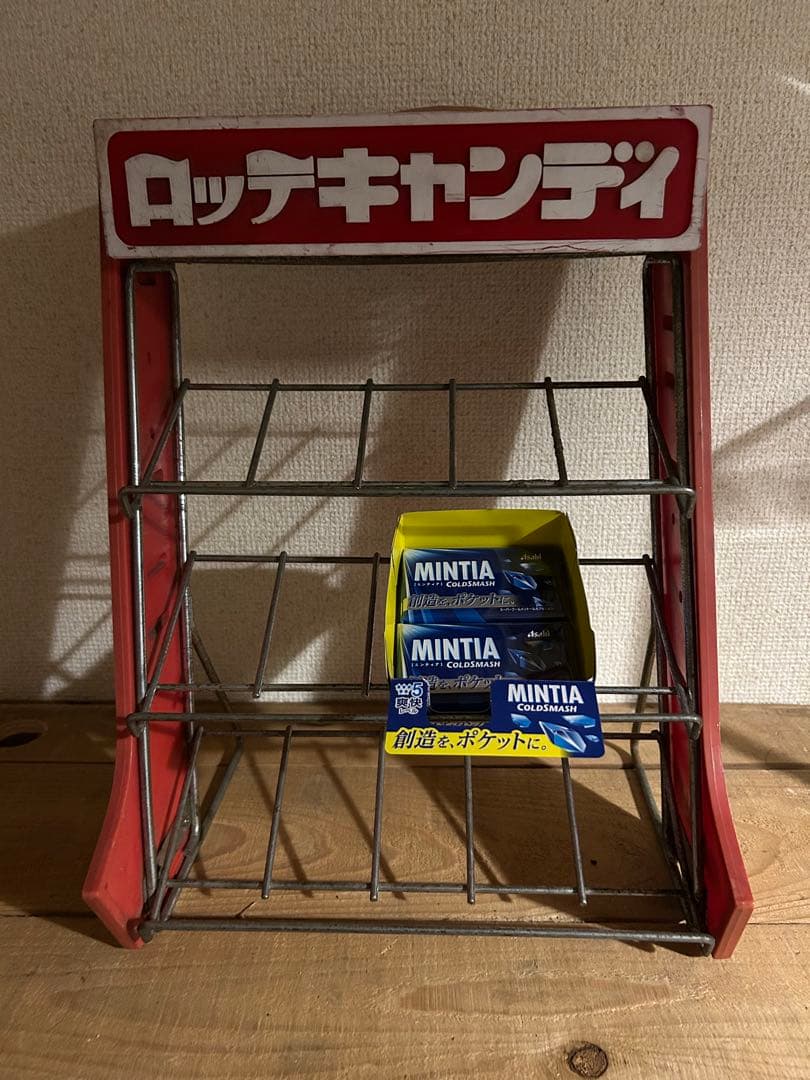 超希少　LOTTE ディスプレイラック 赤 3段式　非売品　 ※期間限定値下中