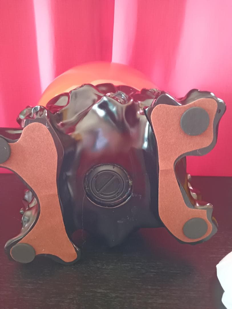 風水アイテム　赤い林檎(りんご)の置物　貯金箱