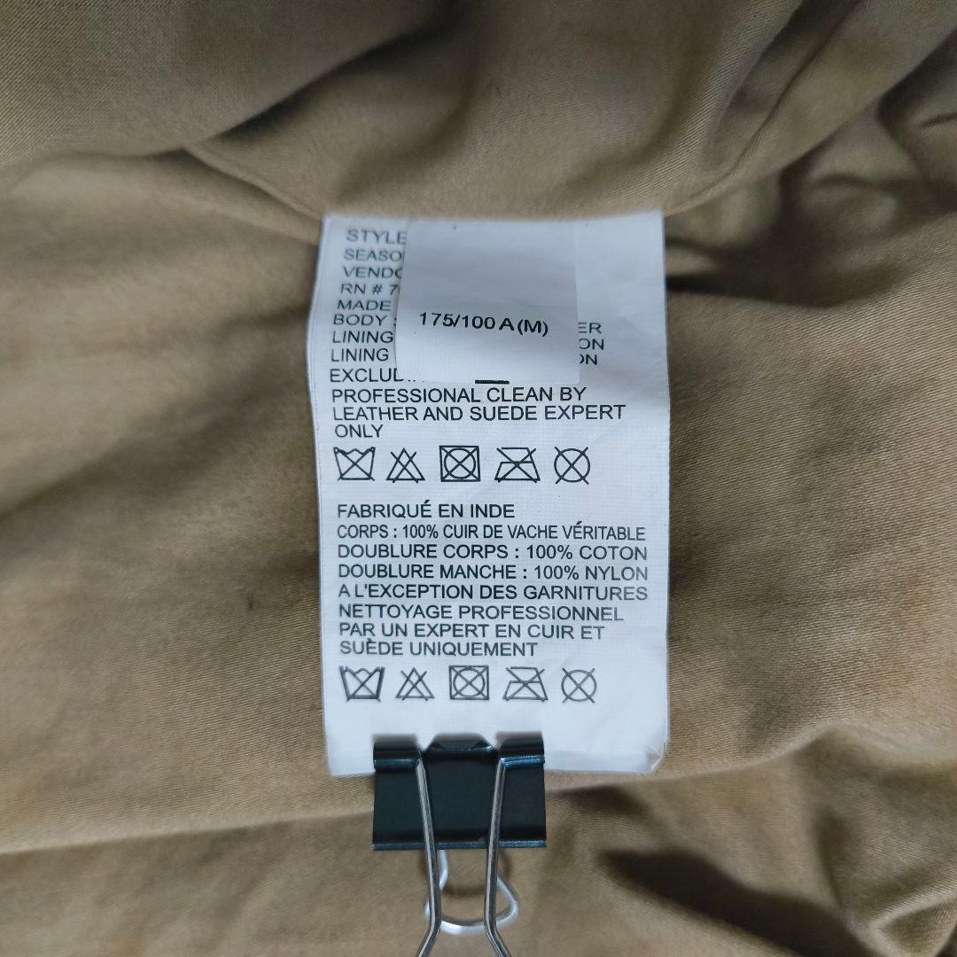 美品 Timberland レザー ブルゾン ジャケット マスタード M