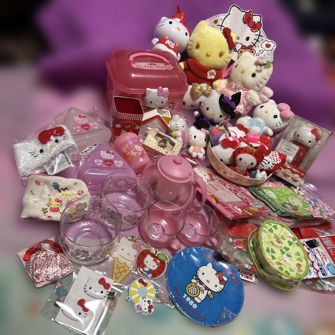 レトロ‪☆ハローキティ かわいいぬいぐるみ小物雑貨などまとめ売り‪☆レア