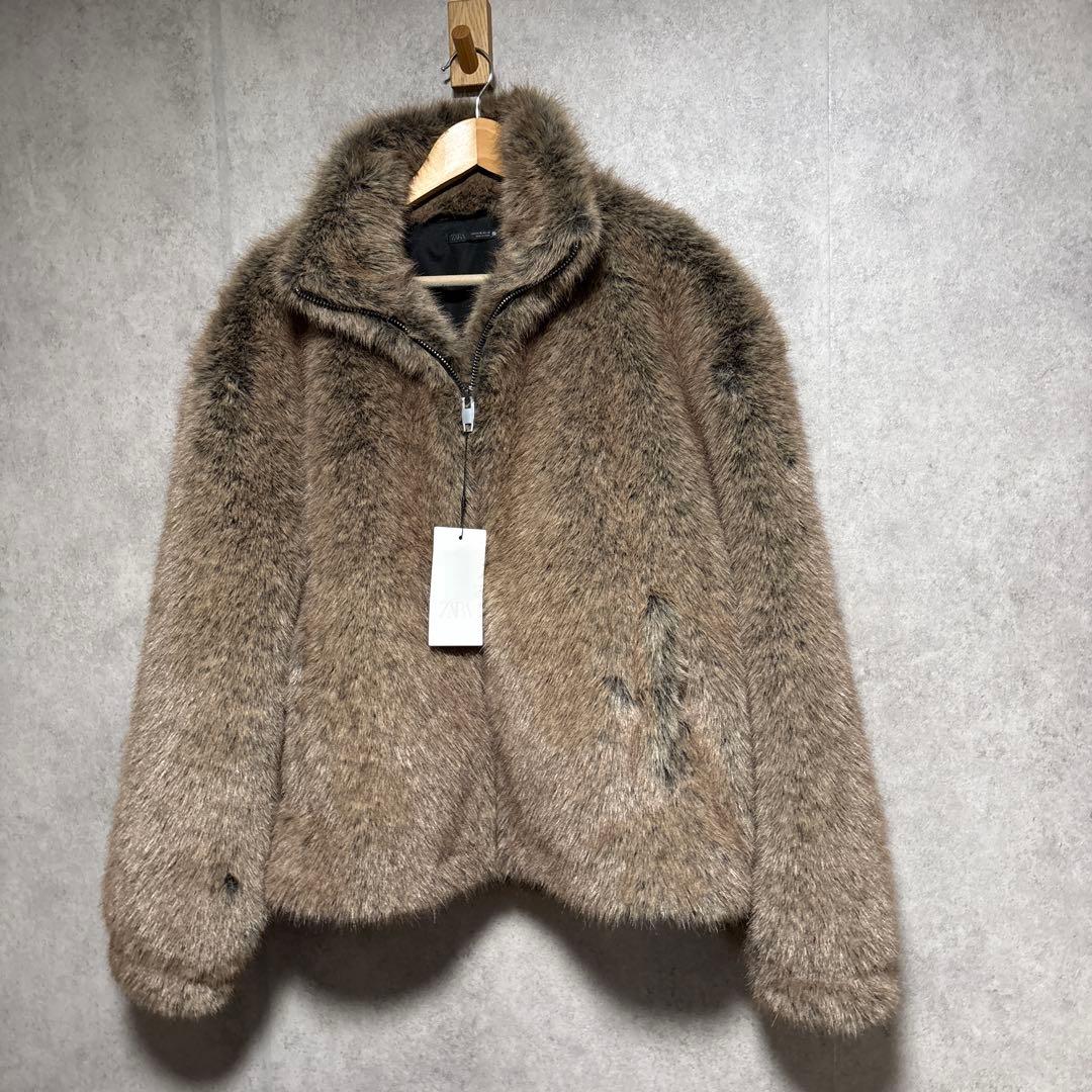 ZARA ザラ ショートフェイクファーコート M
