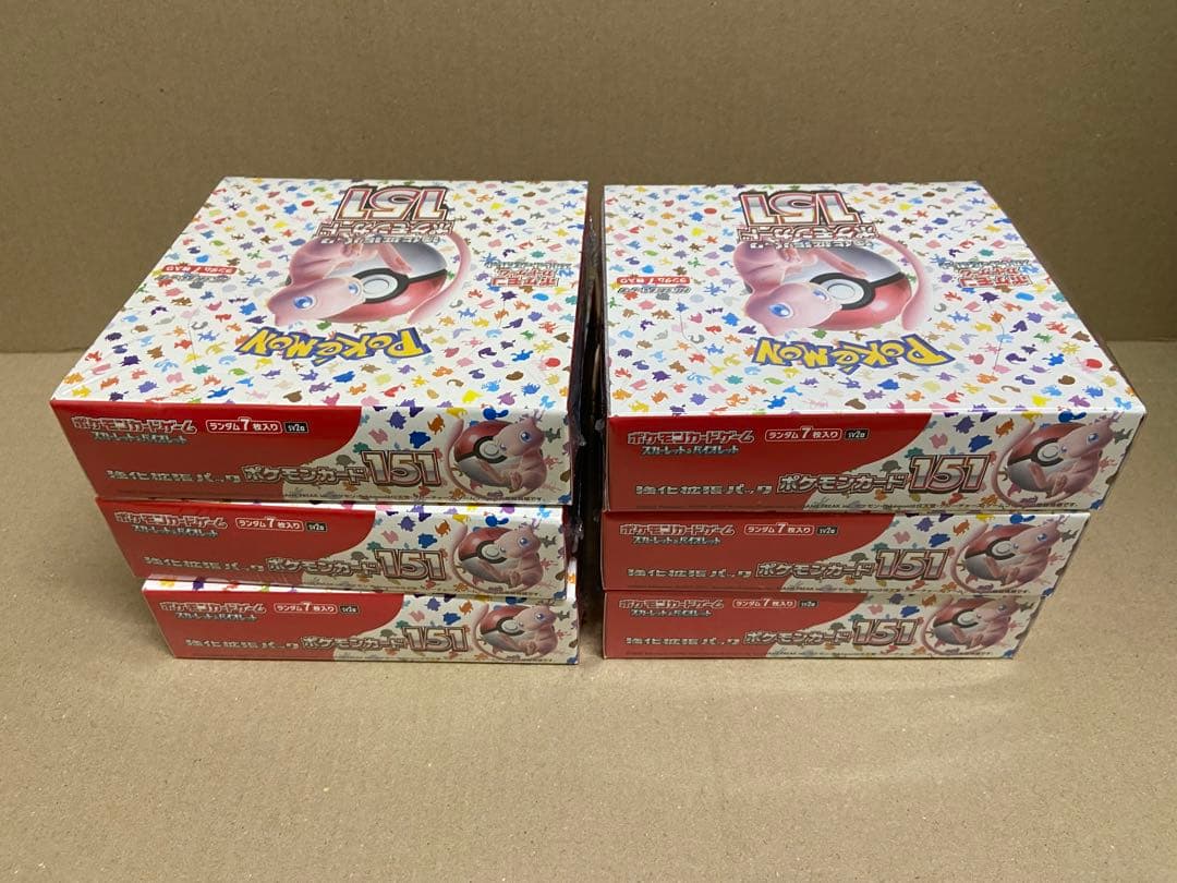 ポケモンカード ポケカ 強化拡張パック 151 6箱