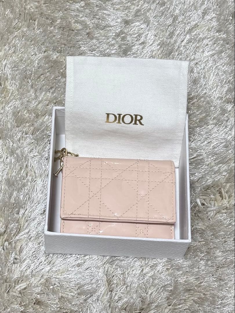 Dior Lady Dior Lotus財布 ピンク