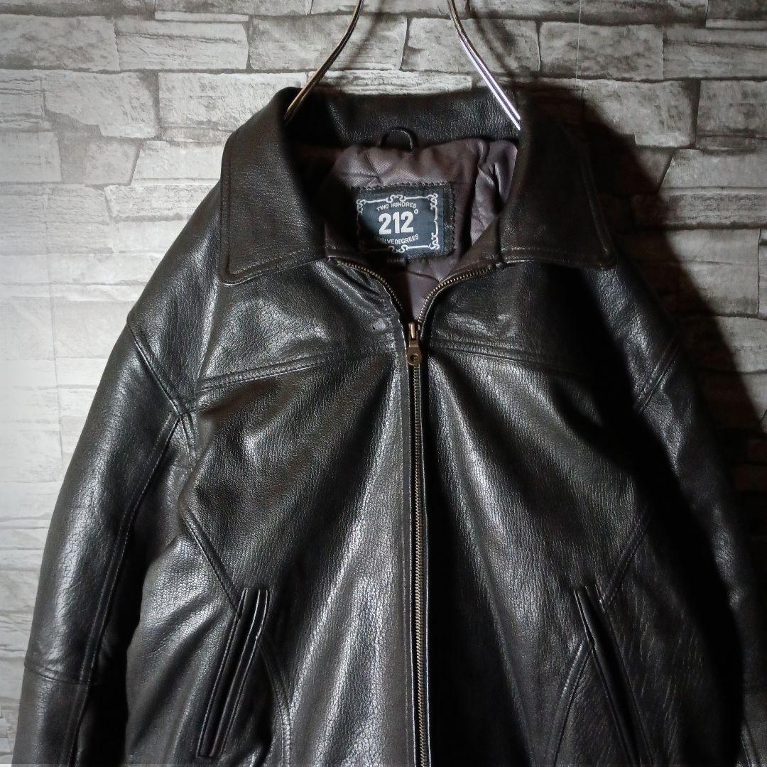 シンプルでゴツくて重い革ジャン☆リアルレザージャケット シングルライダース