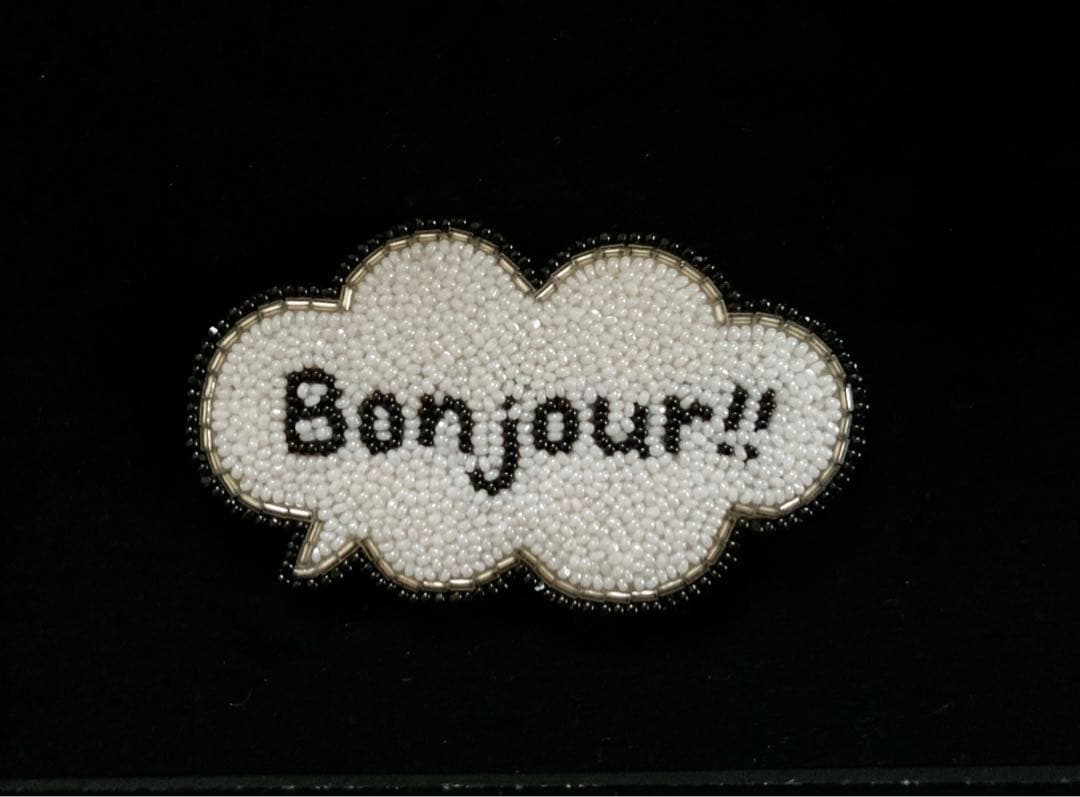 ☆お値下げ☆小林モー子moko kobayashi Bonjour!!ブローチ