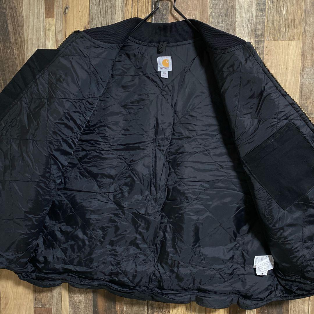 カーハート ダック キルティング ベスト ロゴ 3XL USA古着 アウター