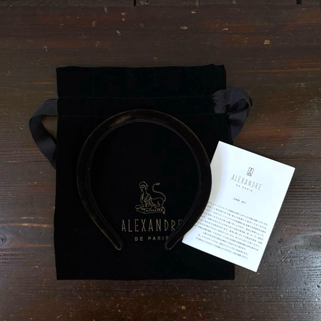 新品 ALEXANDRE DE PARIS HEADBAND ベロア です♩