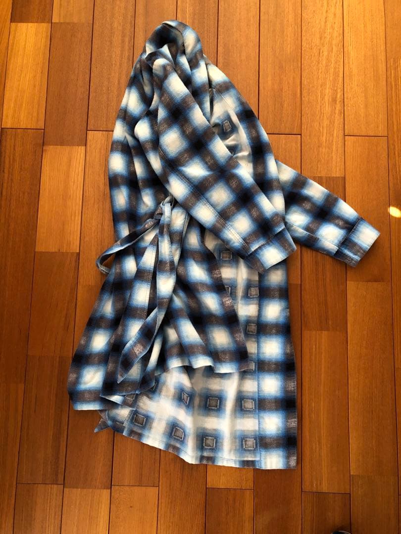 60s〜70s vintage 好配色オンブレ！！プリントネルガウン⭐︎