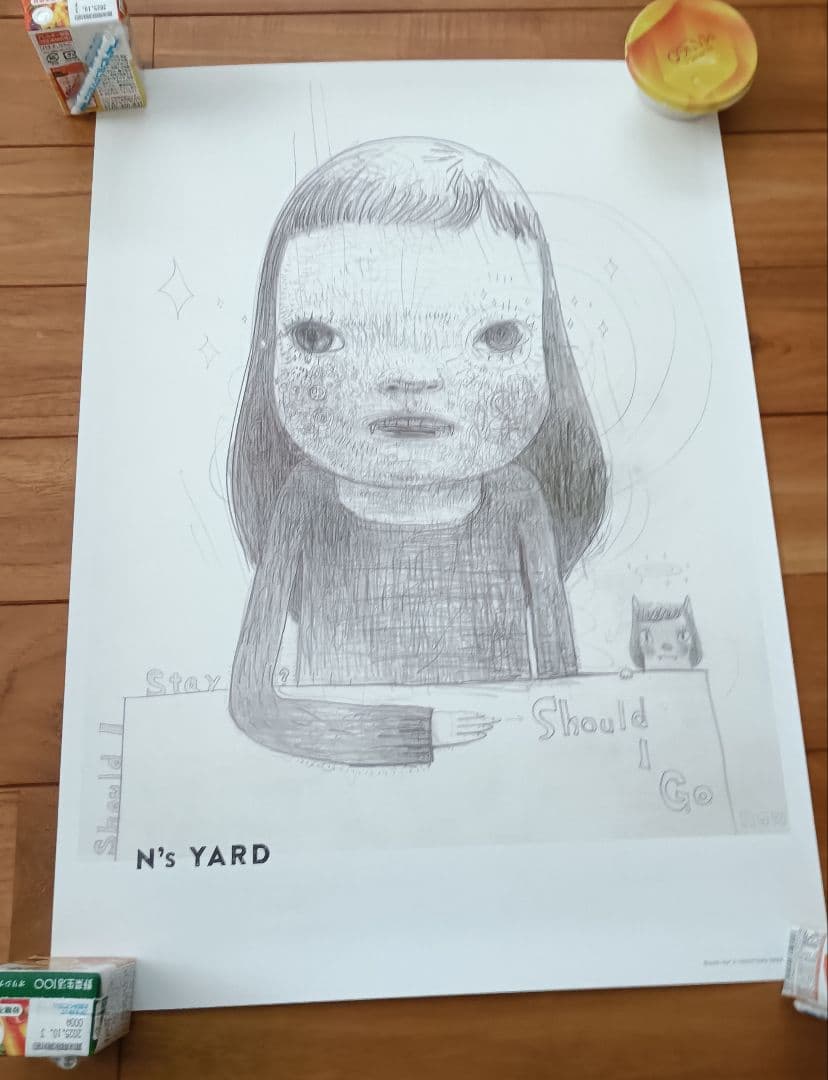 絶版　現代アート　奈良美智　ポスター2枚組　新品