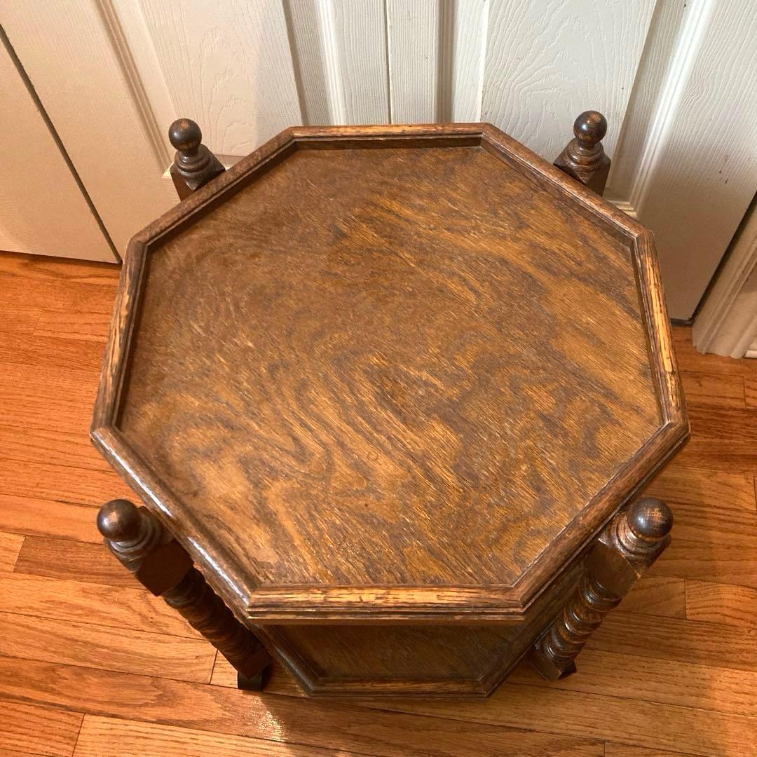 三越カントリーハウス ブルージュ 八角テーブルワゴン キャスターつき