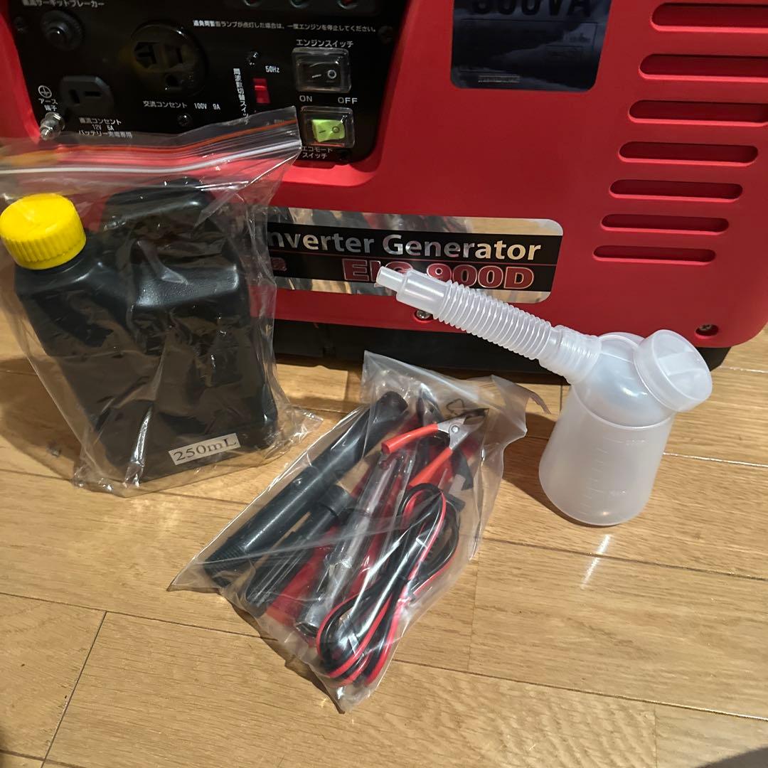 ハ*チ様 ナカトミ インバーター発電機 EIG-900D