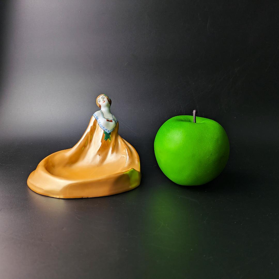 可愛いモガ★アールデコ ノリタケ デコレディ ラスター彩 ディッシュ M