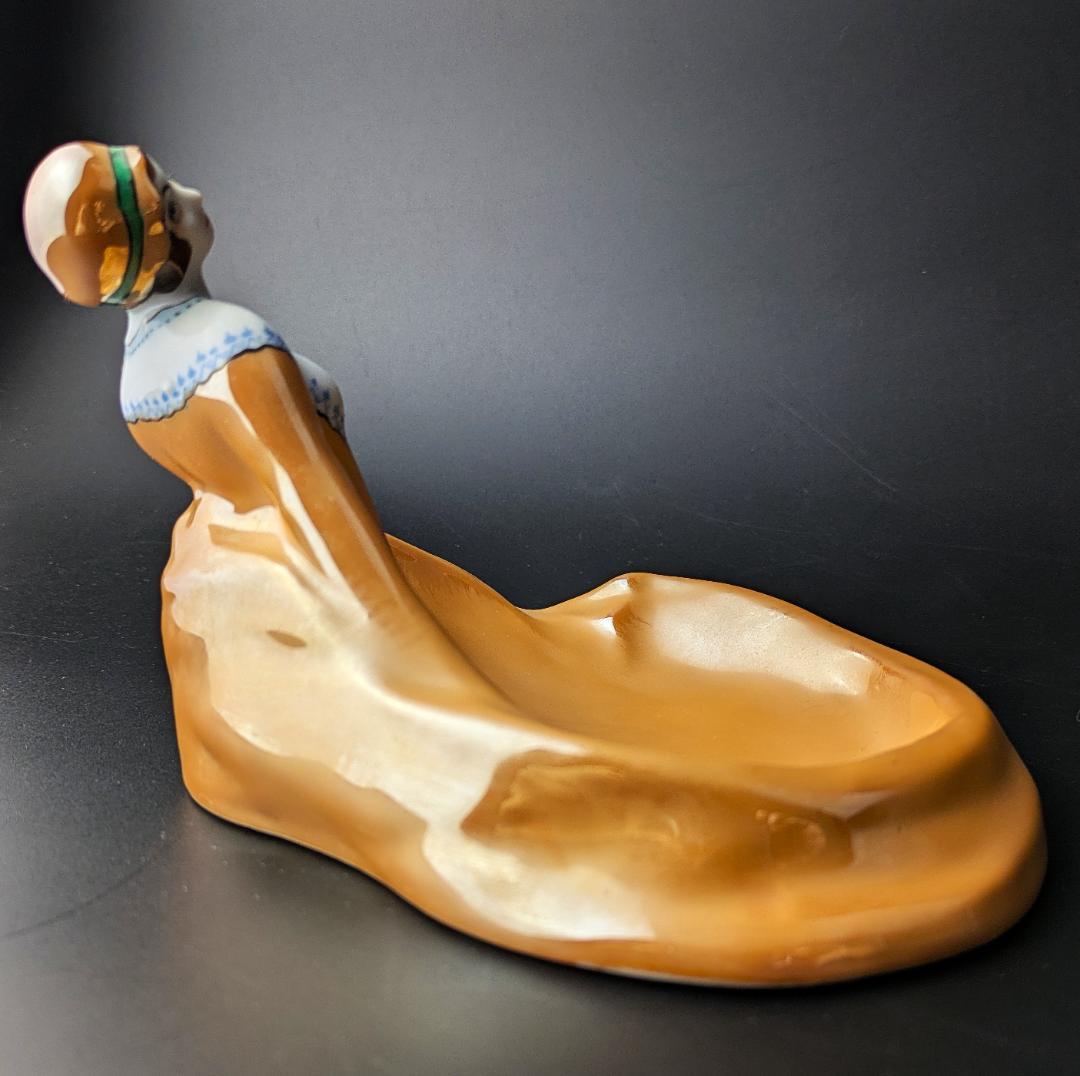 可愛いモガ★アールデコ ノリタケ デコレディ ラスター彩 ディッシュ M