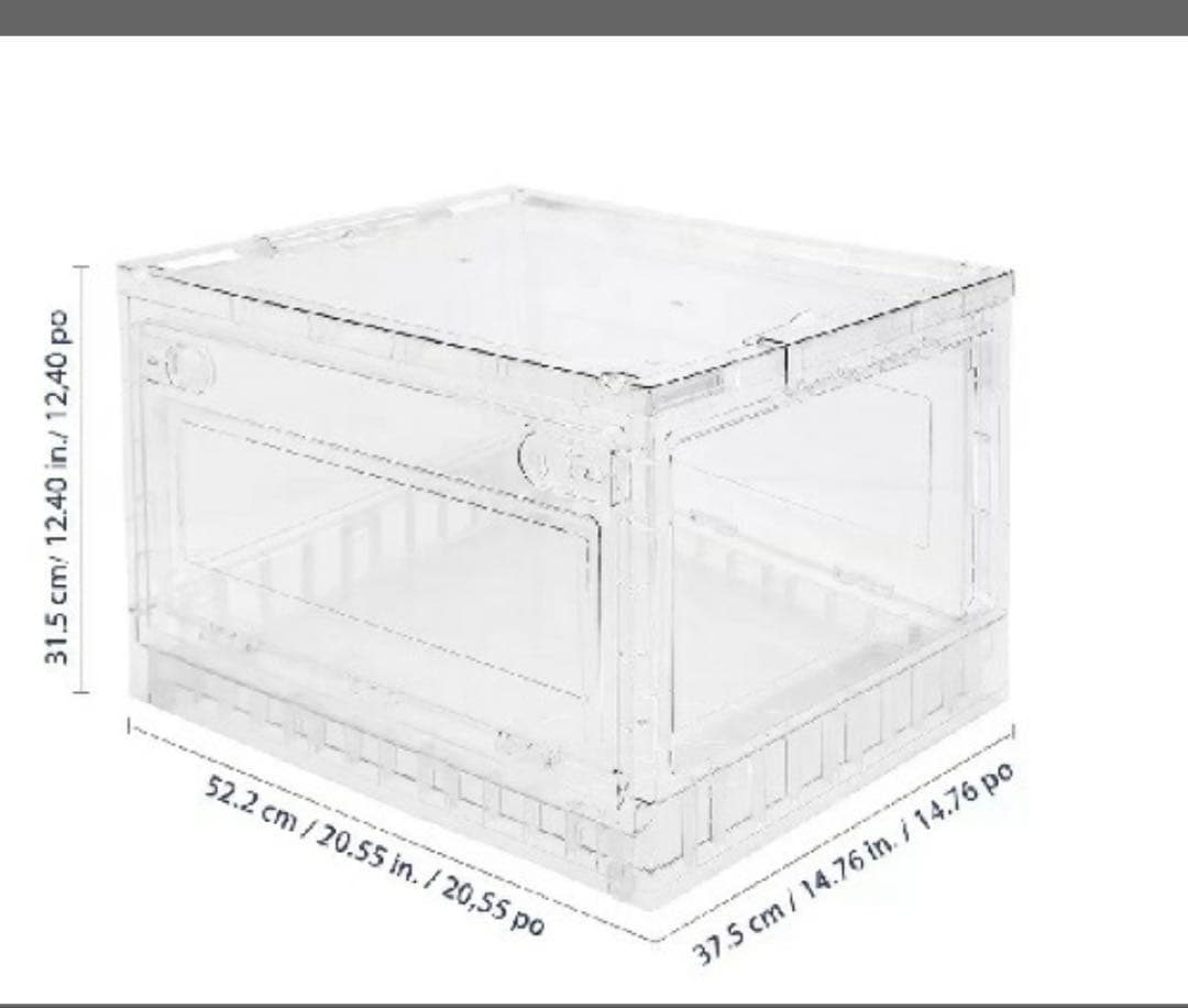 Rareコストコ　クリアストレージボックス 収納BOX 大 ２個入り3箱