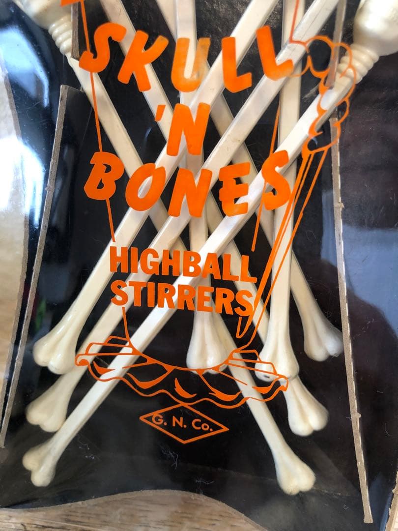 ビンテージ50s スカル　髑髏　骸骨　ネイバーフッド　ミッドセンチュリー　レトロ