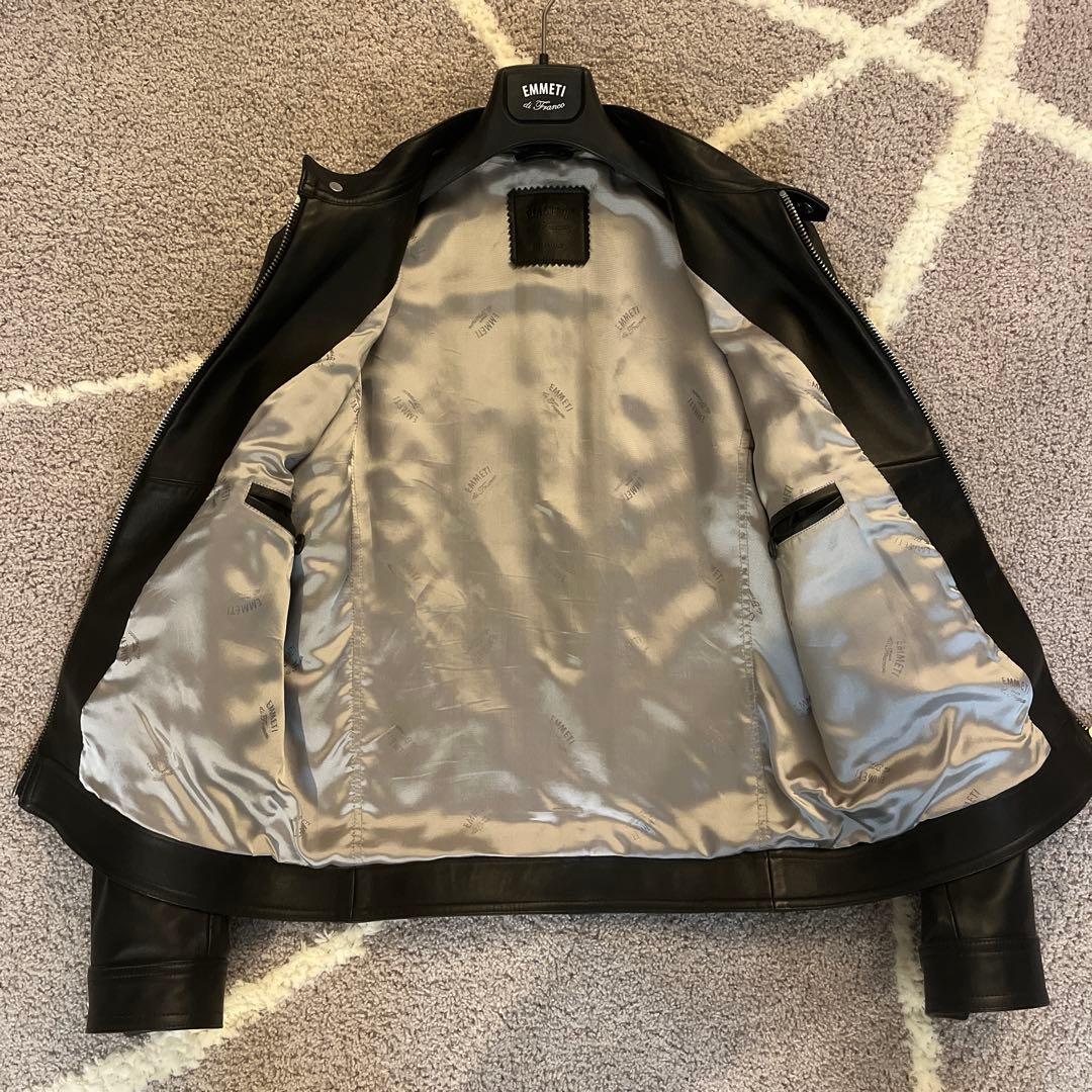 最終値下げ　極美品　EMMETI レザージャケット　MASSIMO 48