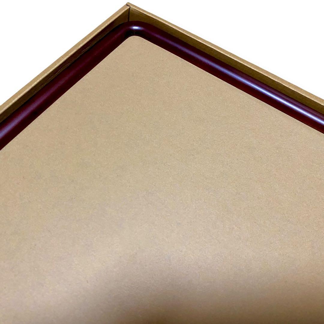 【未使用品】 角丸半紙木製額縁 ダークブラウン 書道 日本画 水墨画