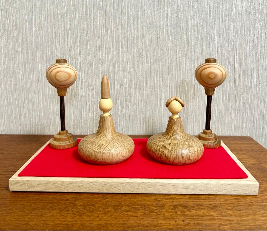 雛人形　ひな祭り　三浦木地　新品　未使用　木製　北欧　クラフト作家