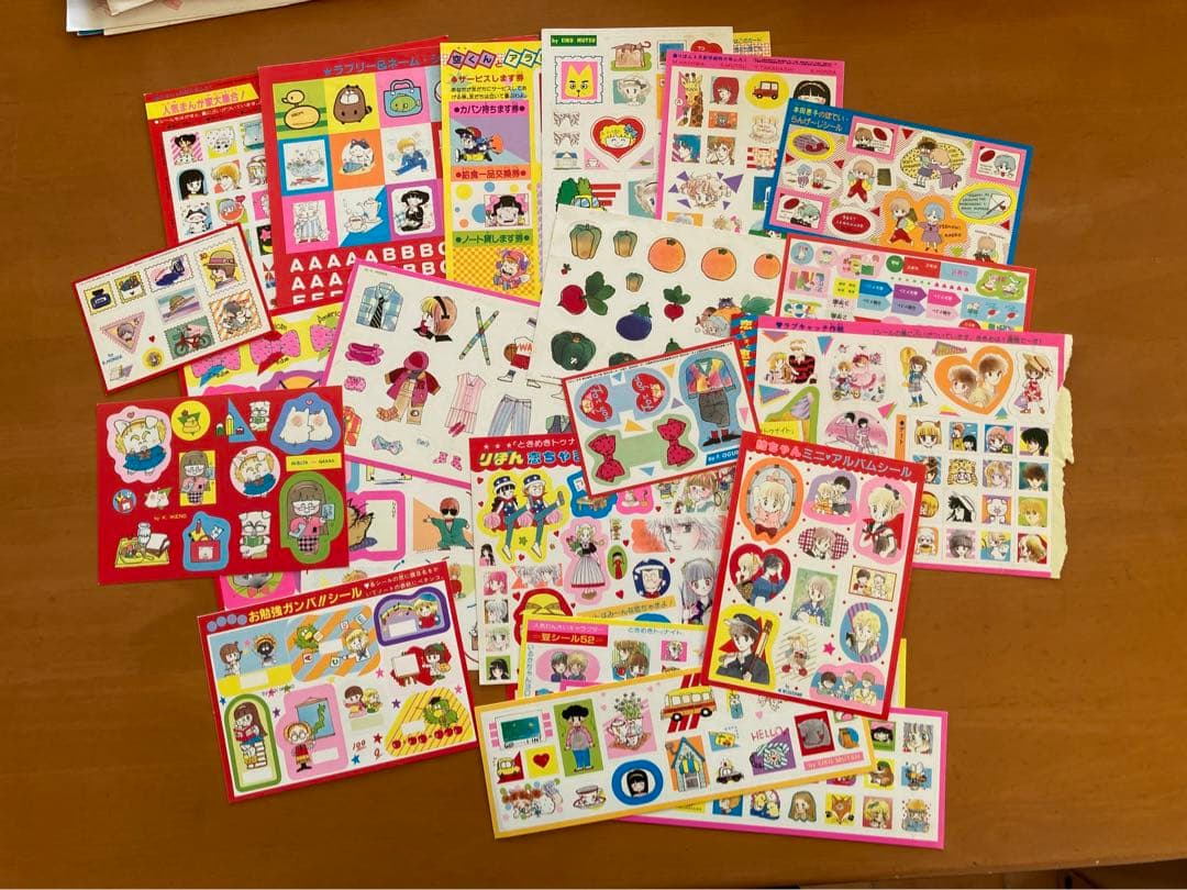りぼん 昭和レトロキャラクターシール他