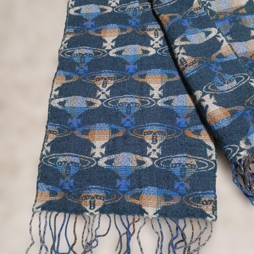 【希少】Vivienne Westwood 　オーブ総柄マフラー