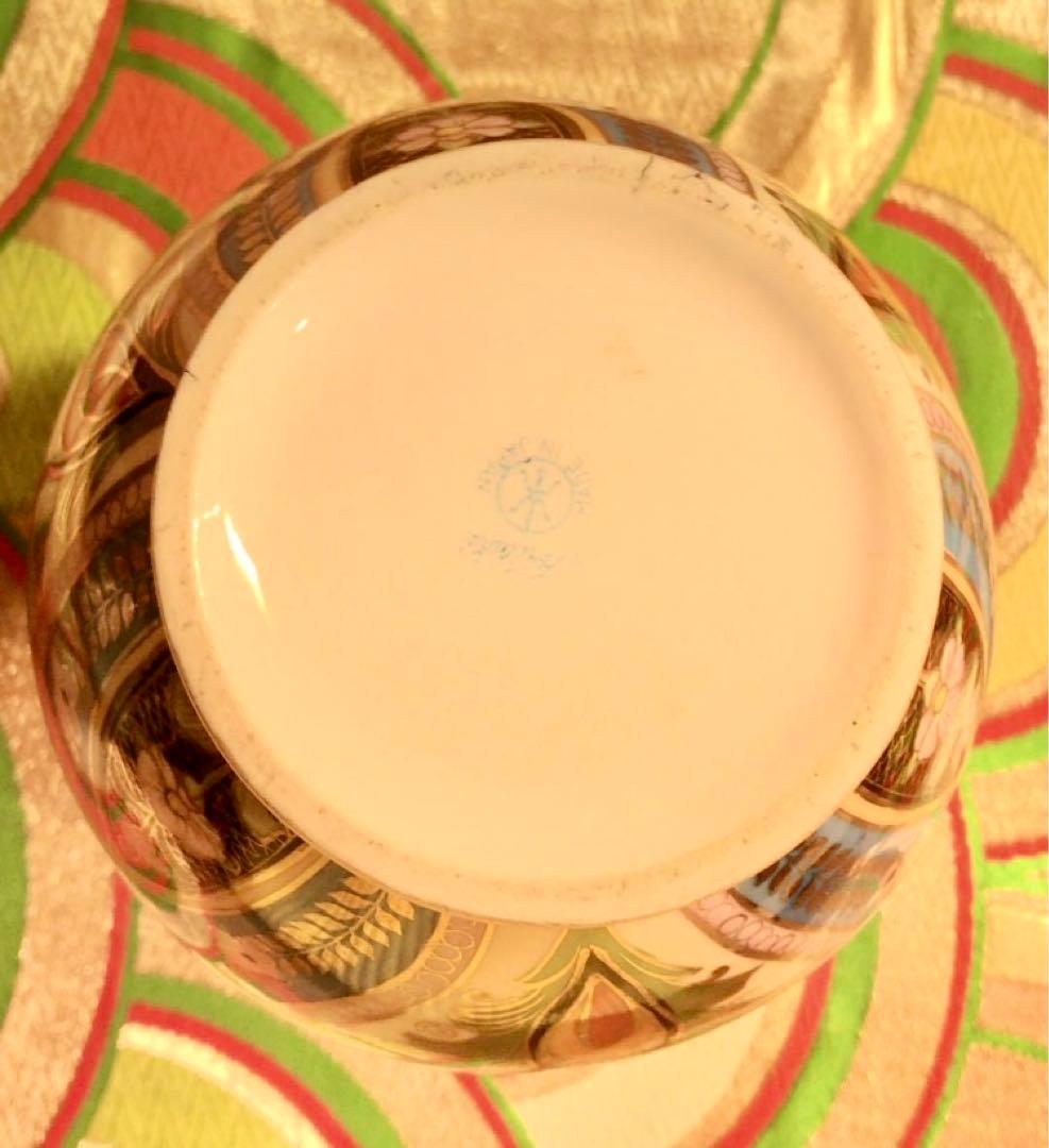 鎌倉旧家出物、日本陶器合名会社　年代不明　美品色彩豊かな、オールドノリタケ花瓶