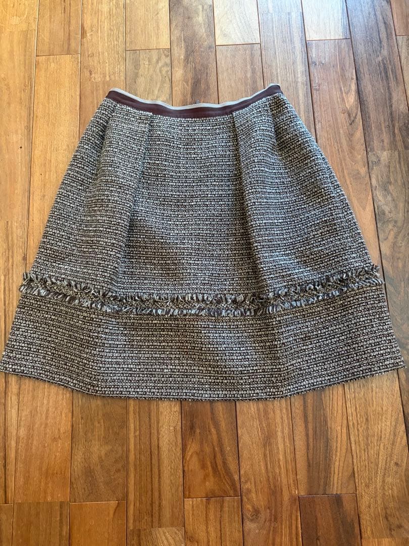 FOXEY プランパー　ブラウン　ツイードスカート　82080円　おサイズ40