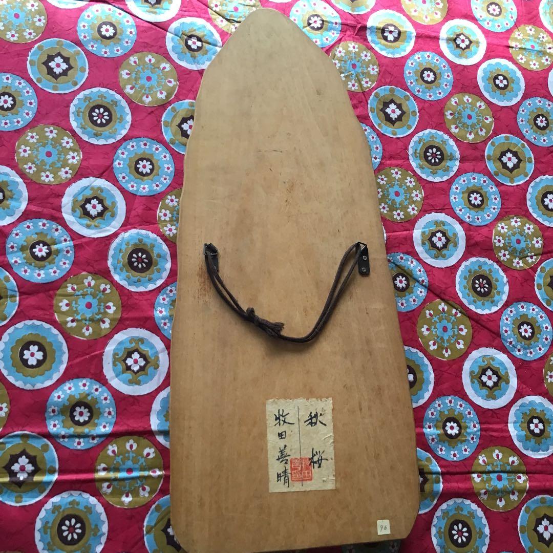 木製仏像彫刻 　牧田善春　題名「秋桜」木彫り　東洋美術　仏教　仏様　観音