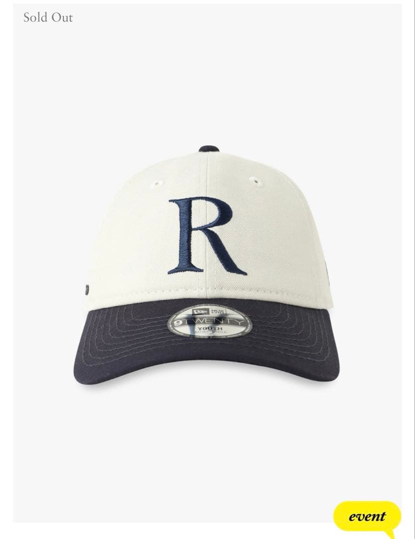 完売　RHCロンハーマン　ニューエラ R ロゴ キャップ キッズ　マルチ