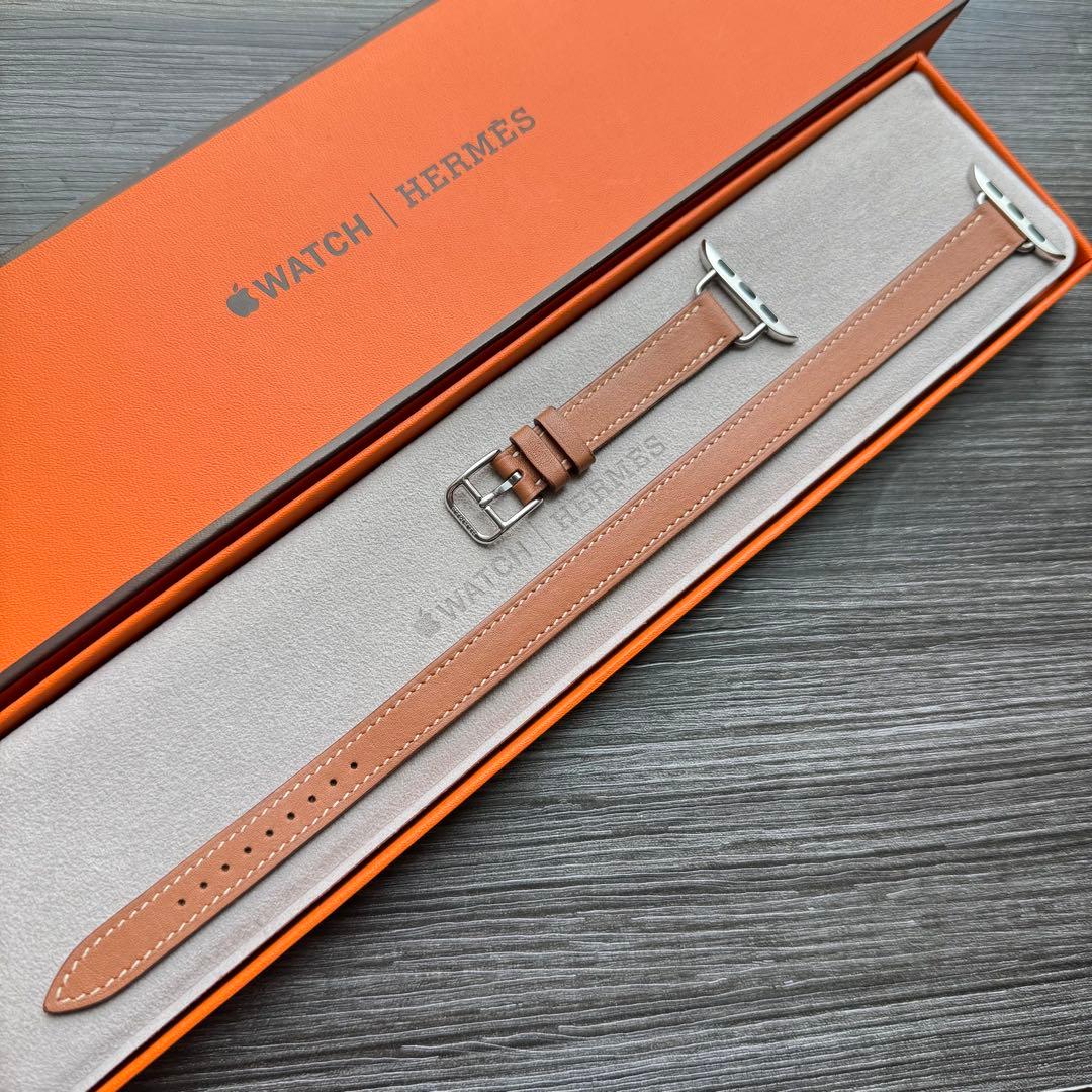 2577 Apple Watch エルメス　ゴールド　ドゥブルトゥール　二重