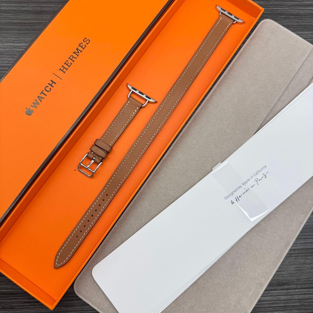 2577 Apple Watch エルメス　ゴールド　ドゥブルトゥール　二重