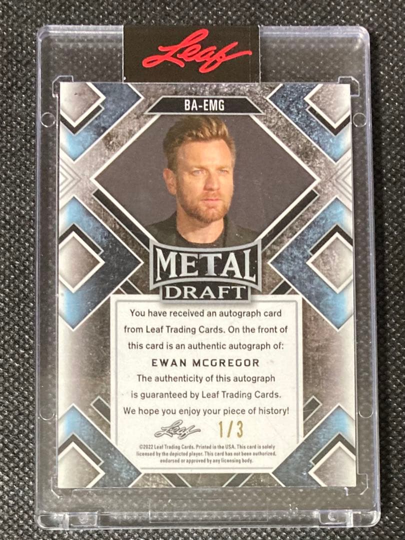 EWAN MCGREGOR ユアン・マクレガー サイン LEAF L