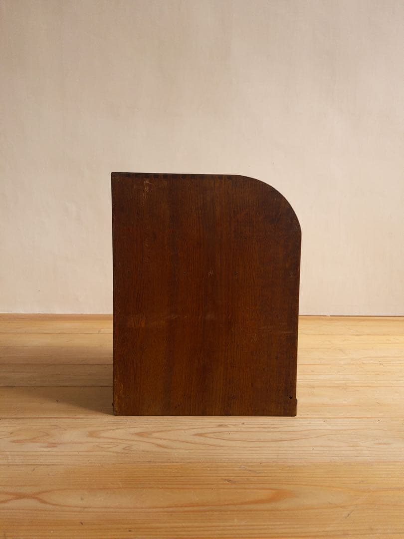 小物入れ　ロールトップ　蛇腹式　希少　収納棚　チェスト　古道具　古家具