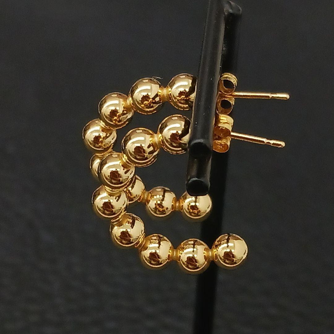 (B122407) K18 YG ピアス アクセサリー