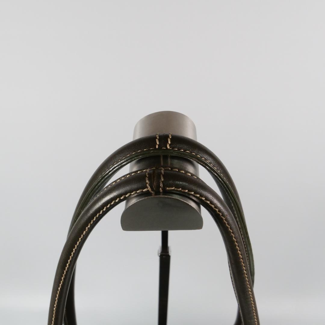 美品✨トッズ トートバッグ ショルダーバッグ レザー ダークブラウン