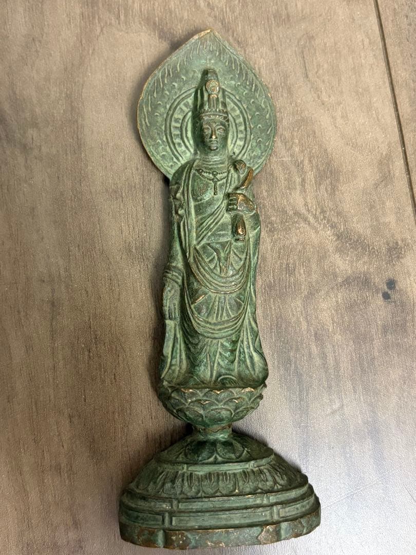 真如苑　十一面觀世音菩薩（伊藤真乘作）古董品，稀少物，古铜製