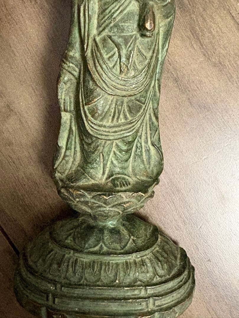 真如苑　十一面觀世音菩薩（伊藤真乘作）古董品，稀少物，古铜製