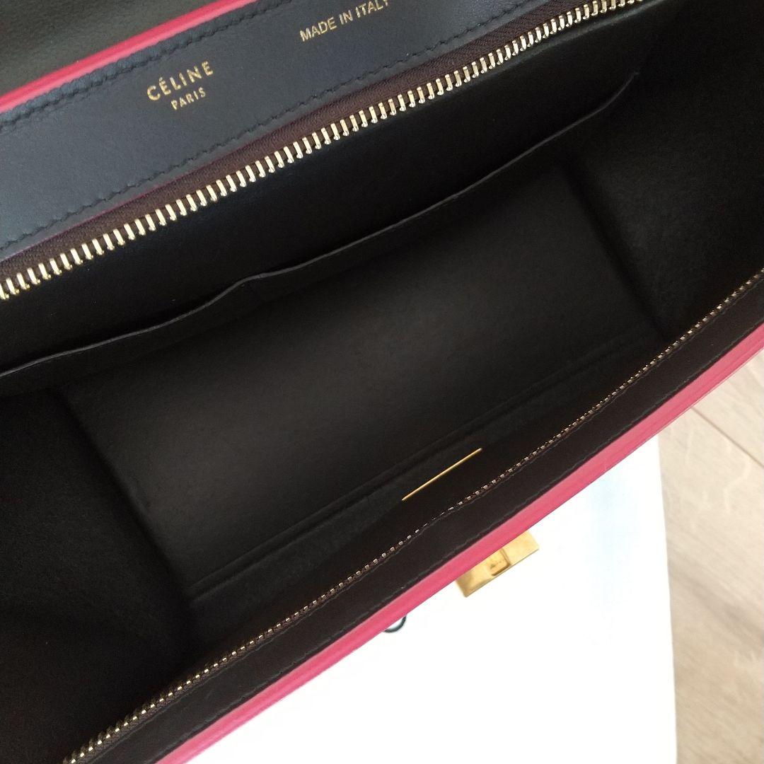 お値下げ♪セリーヌ トラペーズ スモール ブラウン ゴールド 極美