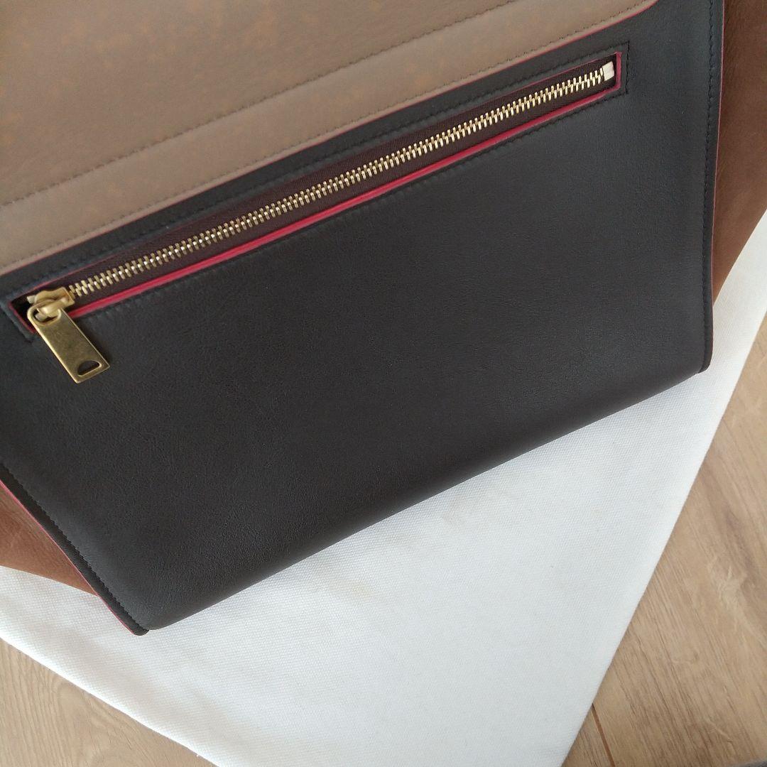 お値下げ♪セリーヌ トラペーズ スモール ブラウン ゴールド 極美