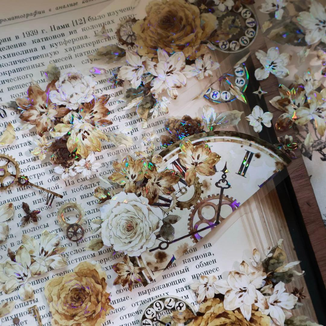 壹洱原创《琥珀流光》海外マスキングテープ　マステ 【2371】