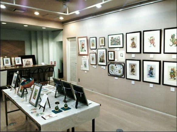 【原画】『種を蒔くカドゥケウス』（猫　植物　パステル画）