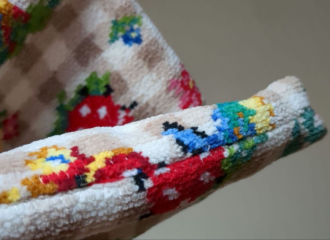 フェイラー ハイジ ハンドバッグ 巾着 チェック　ベージュ