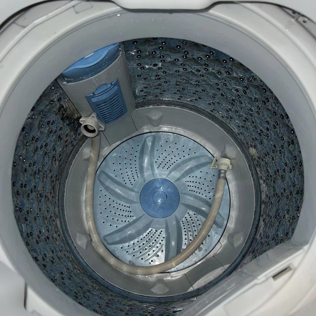 美品/AQUA/ステンレス冷蔵庫/TOSHIBAクリスタルドラム洗濯機2点セット