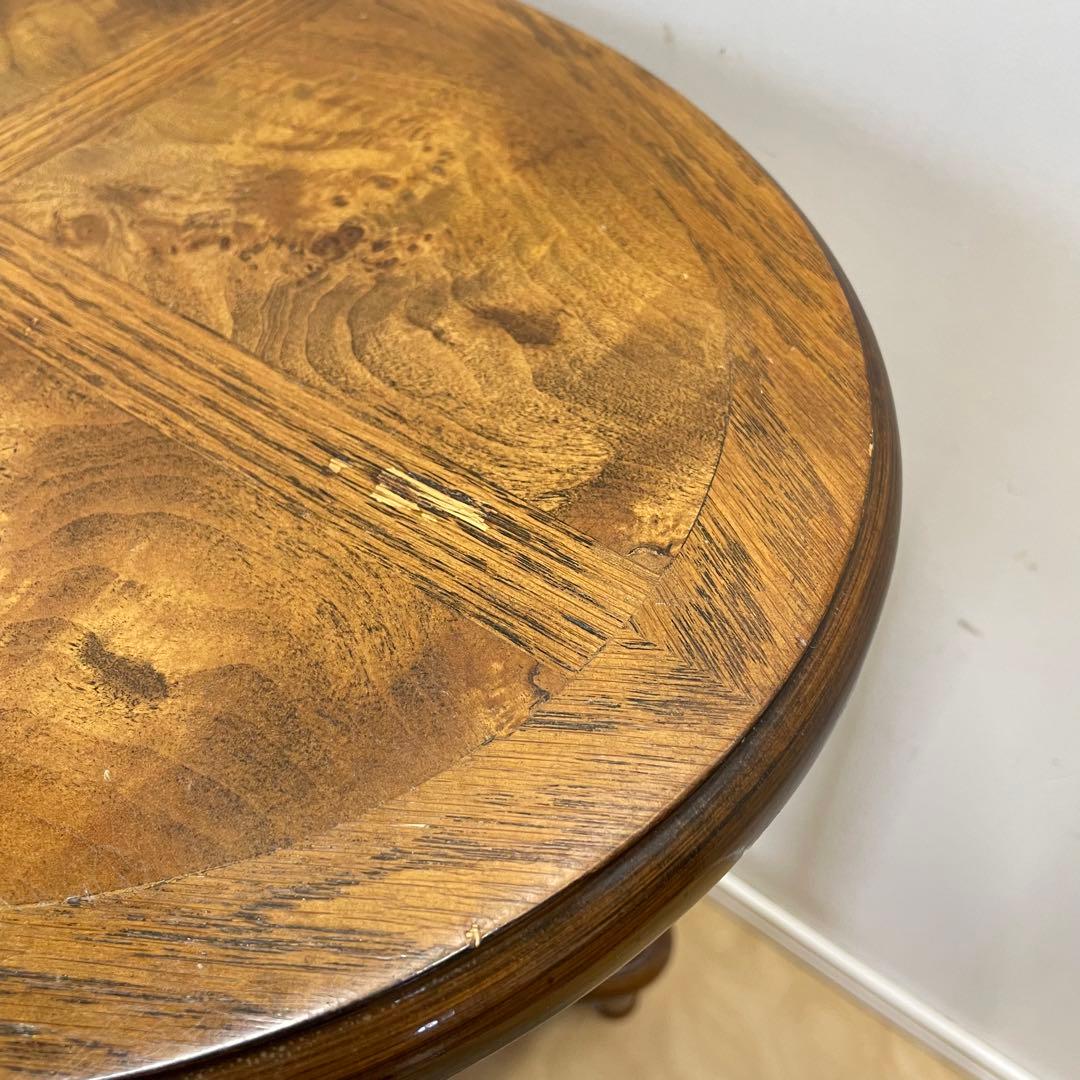 アンティーク調 サイドテーブル 花台 引き出し コンソール 飾り台 イタリア