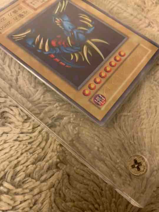 No.129遊戯王良品エラー裏面枠ズレ大初期トライホーンドラゴンウルトラレア