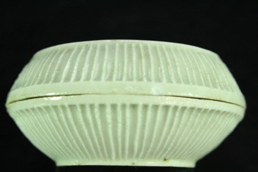 中国美術 唐物 青白磁 香合 茶道具伝来(K-YC378)