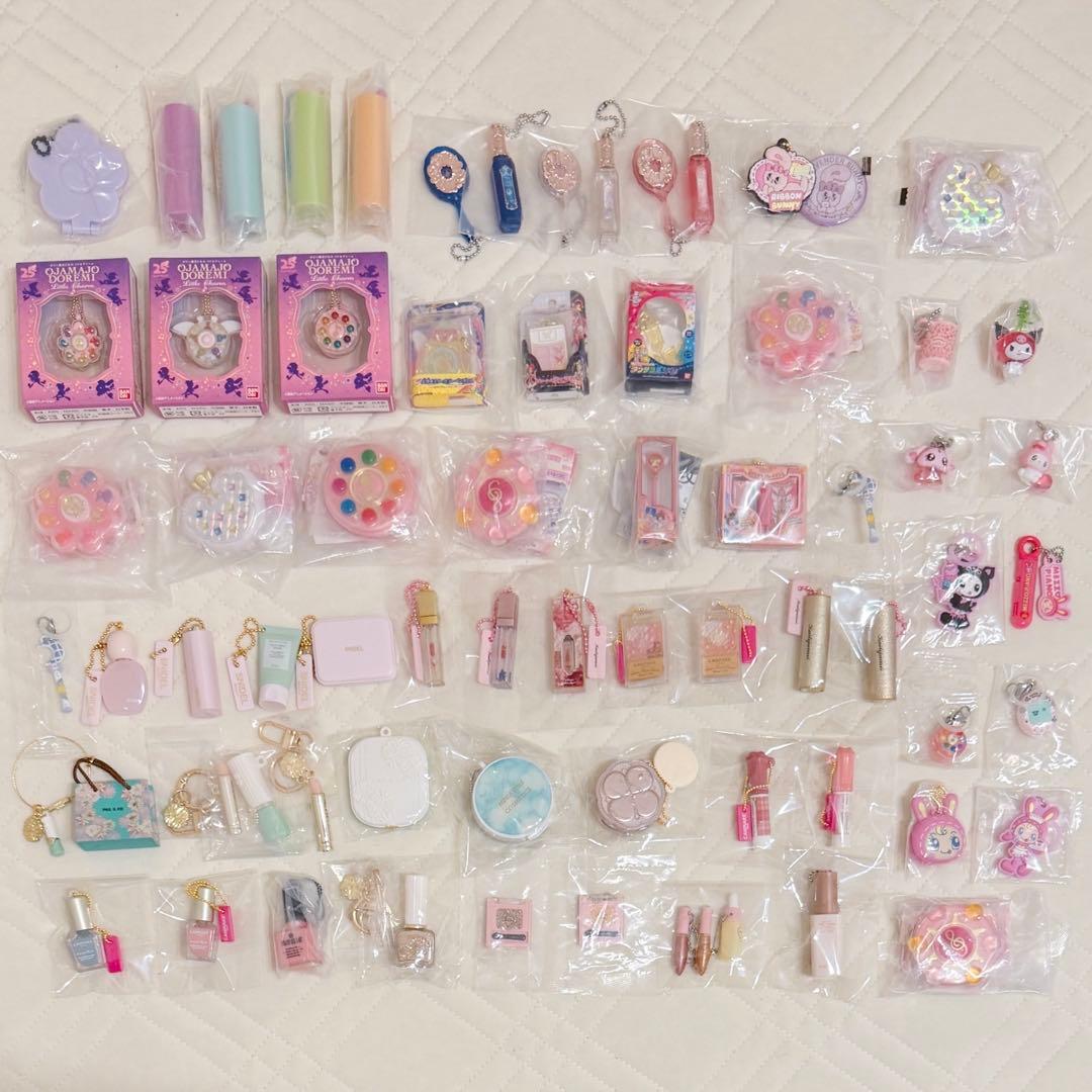 【68点セット】コスメ・平成女児・ピンク系統・レア キーホルダー まとめ売り